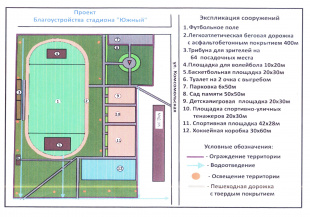 Работы по благоустройству стадиона «Южный» в городе Завитинске начнутся уже летом 2020 года