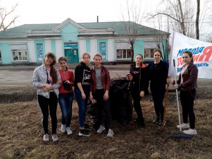 Корпус волонтеров Завитинского района приняли участие во Всероссийском субботнике